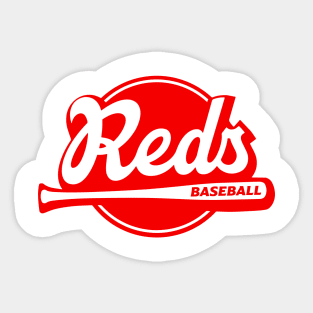 Reds Up to Bat Sticker